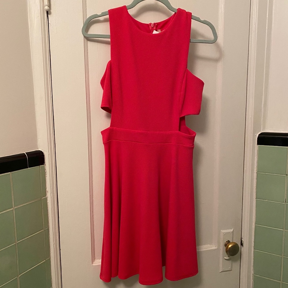 NEW Fuchsia/Hot Pink Soprano Dress w Cut Out Waist
